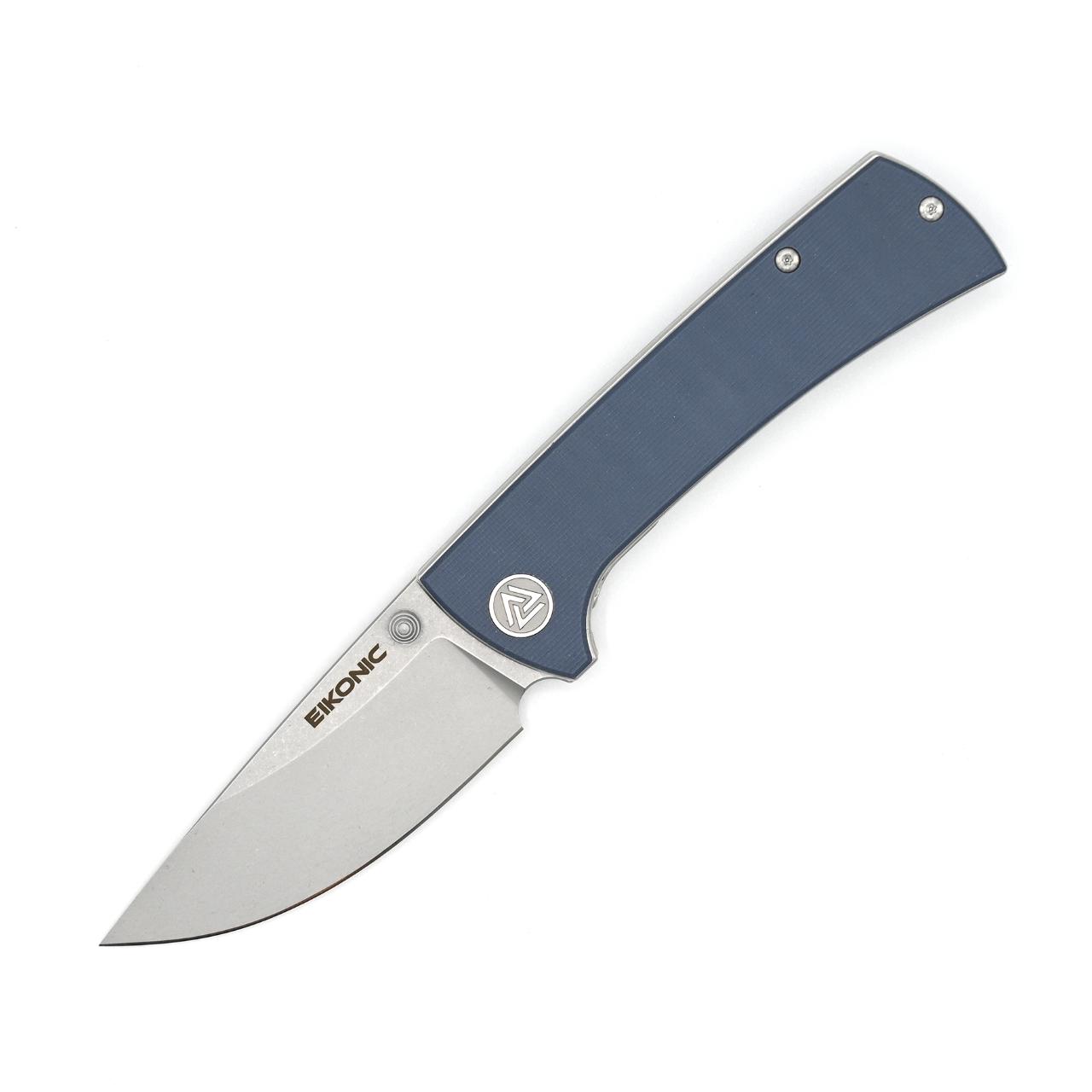Eikonic RCK9 Einhandmesser, G10, blau/grau