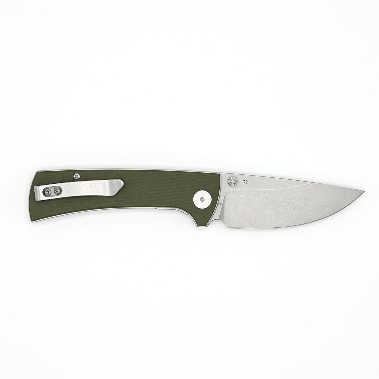Eikonic RCK9 Einhandmesser, G10, olivgrün
