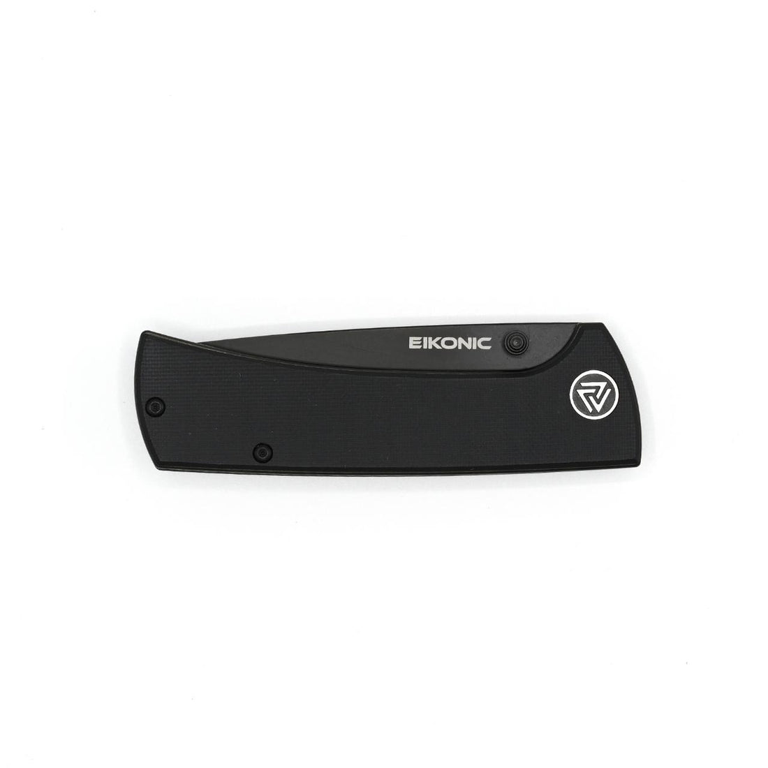 Eikonic RCK9 Einhandmesser, G10, schwarz, Teilsägezahnung