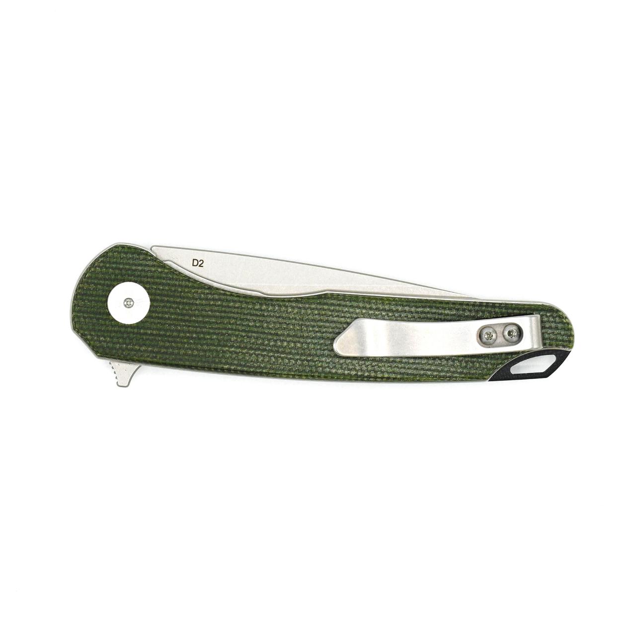Eikonic DROMAS Einhandmesser, Micarta, olivgrün
