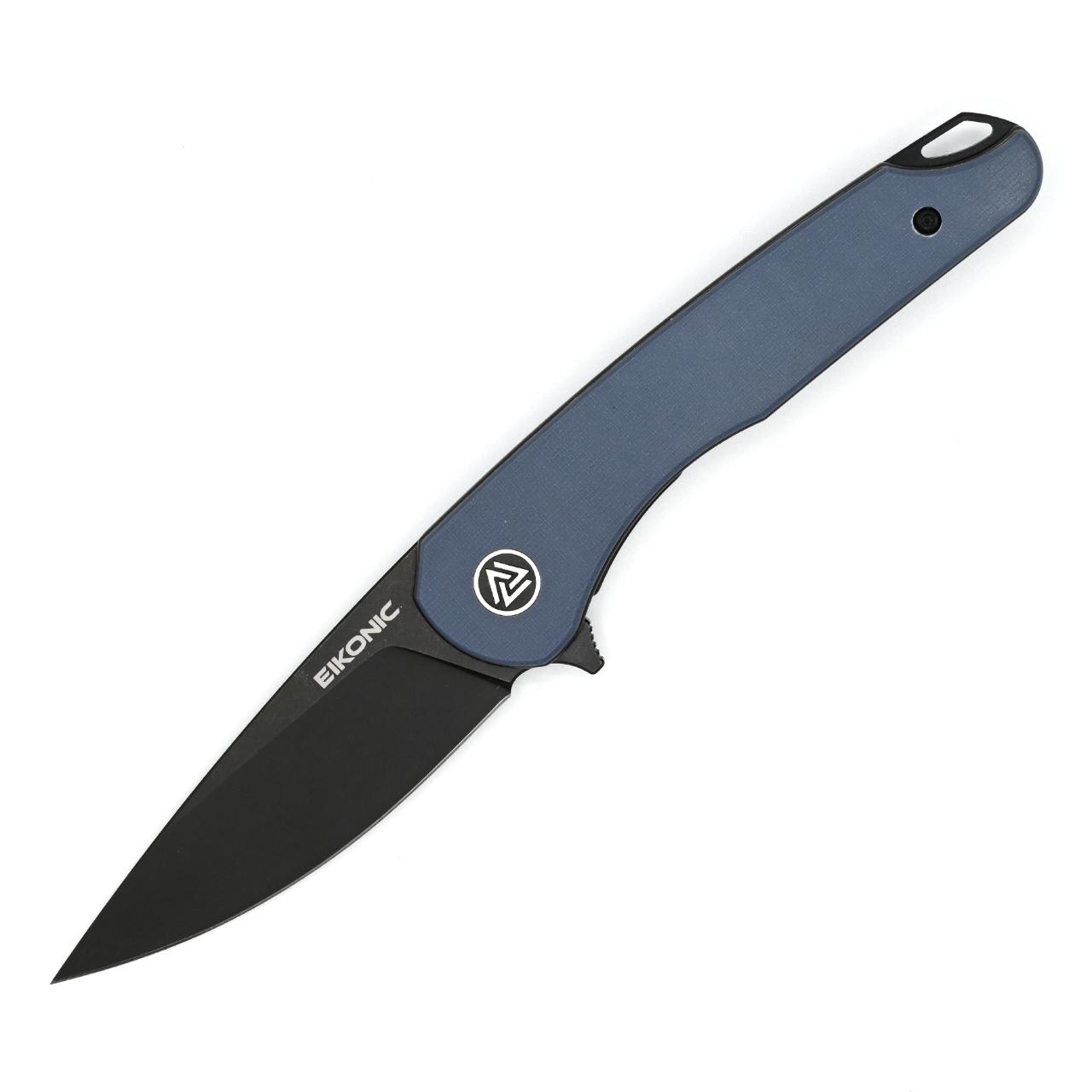 Eikonic DROMAS Einhandmesser, G10, blau/grau