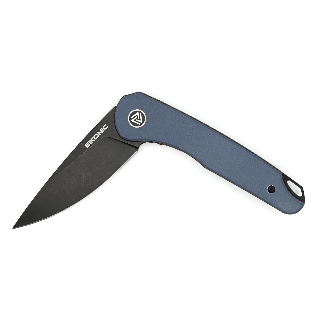 Eikonic DROMAS Einhandmesser, G10, blau/grau