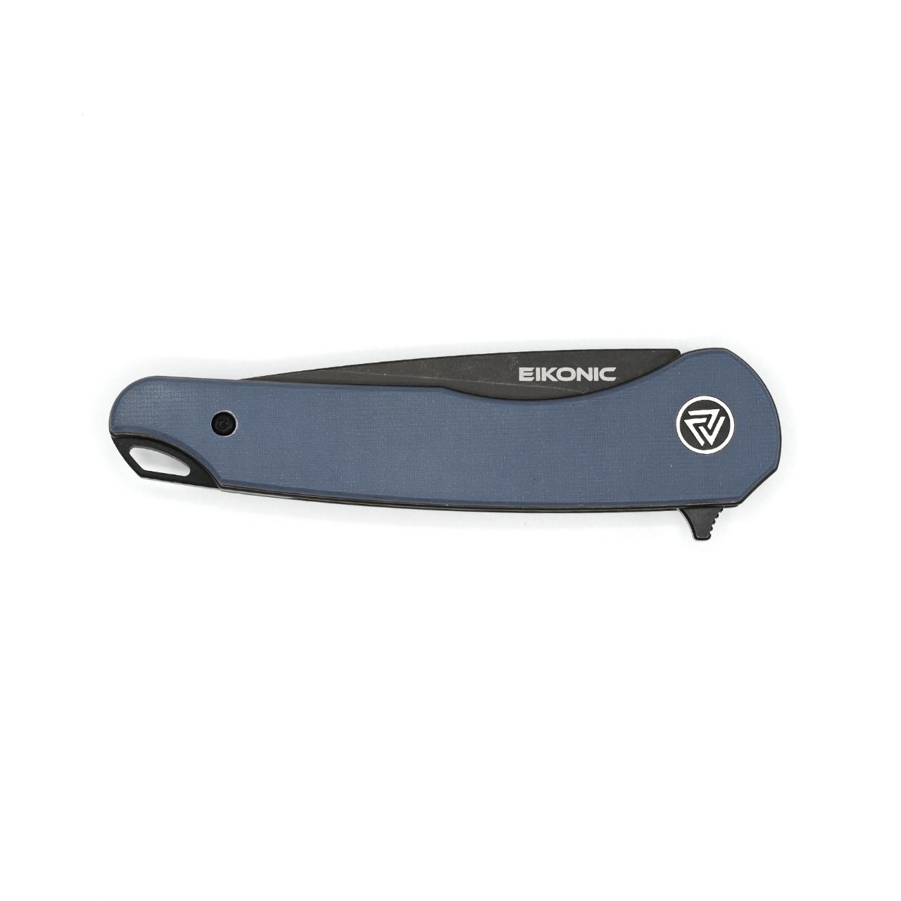 Eikonic DROMAS Einhandmesser, G10, blau/grau