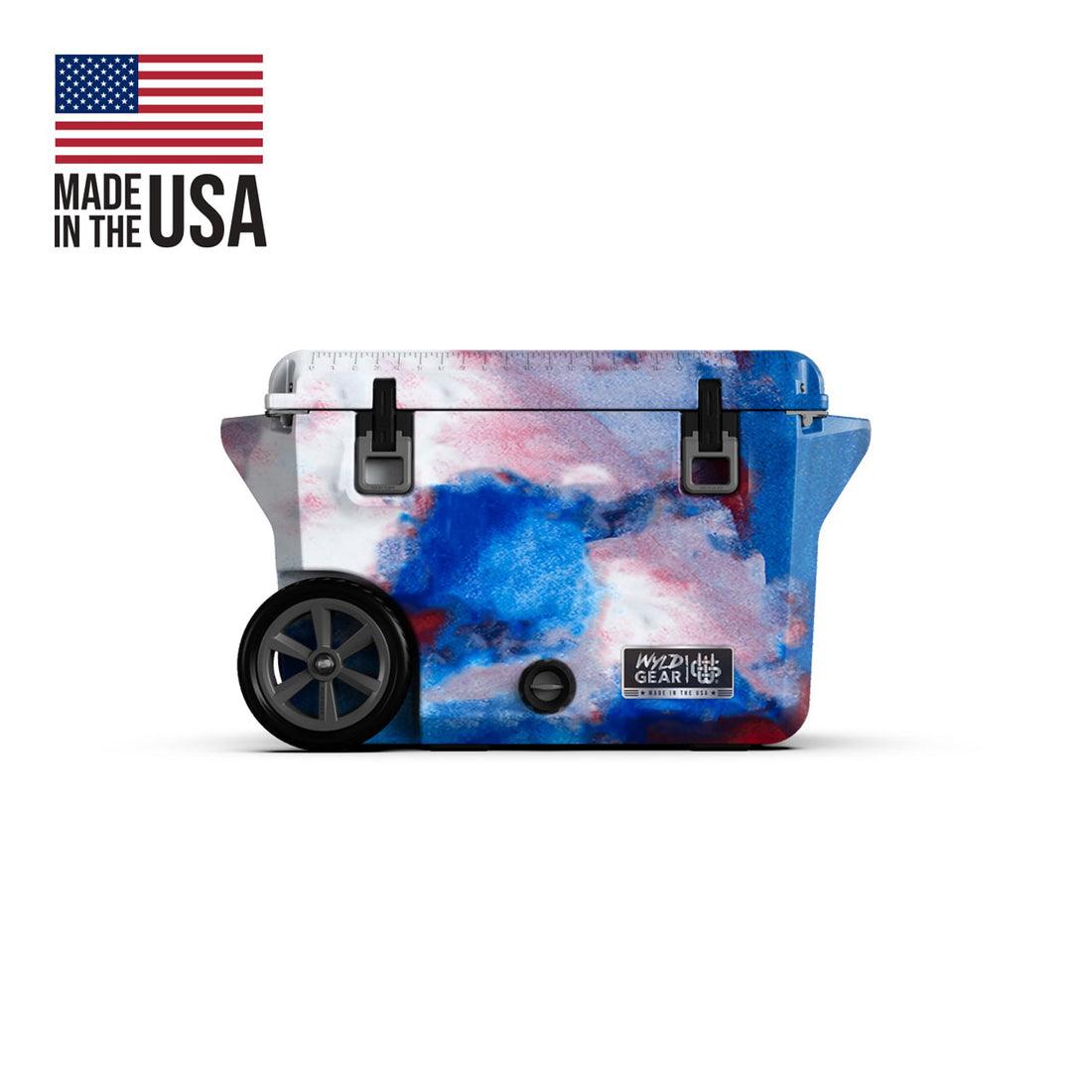 Wyld Gear 50QT Cooler, red/white/blue