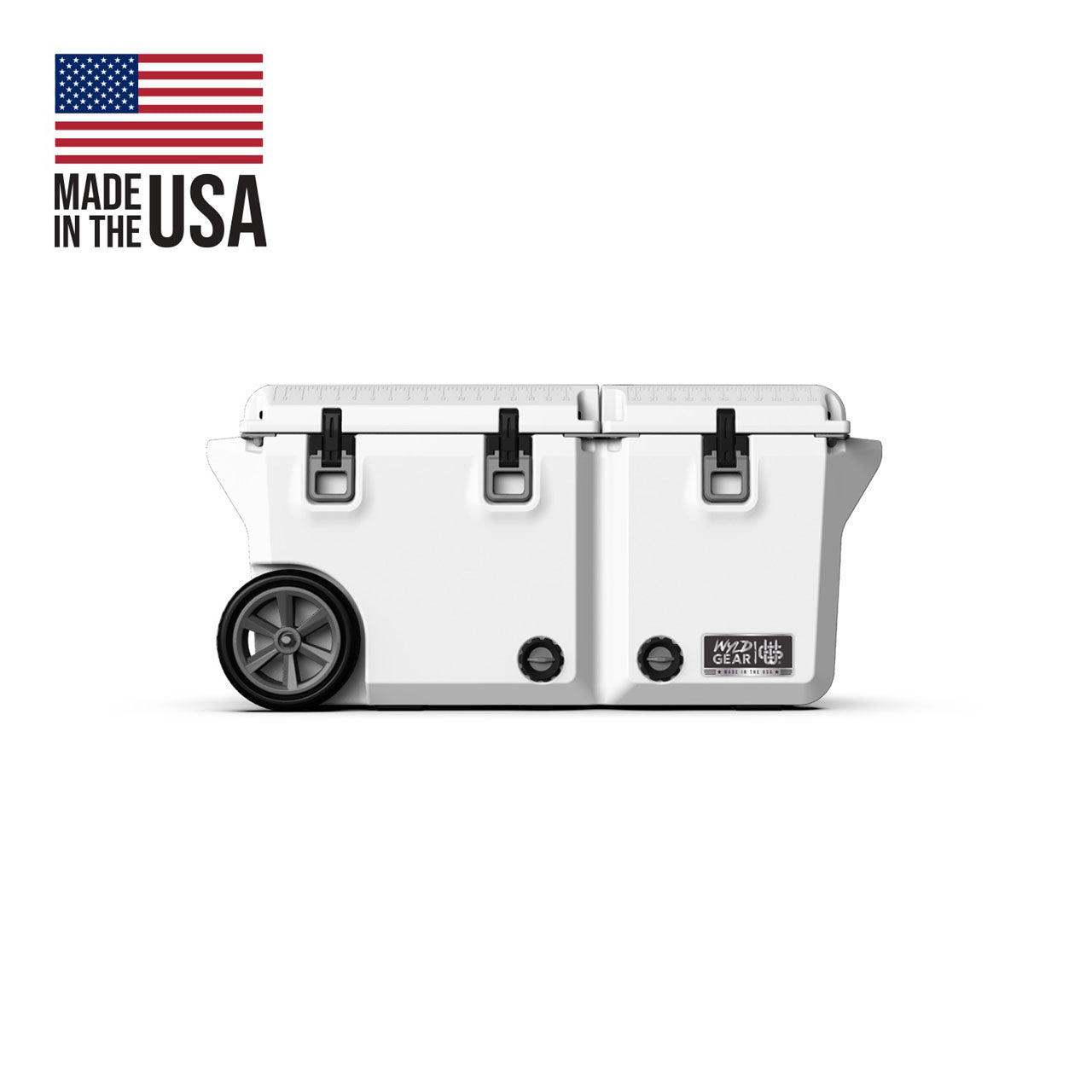 Wyld Gear 65QT Divided Cooler, white