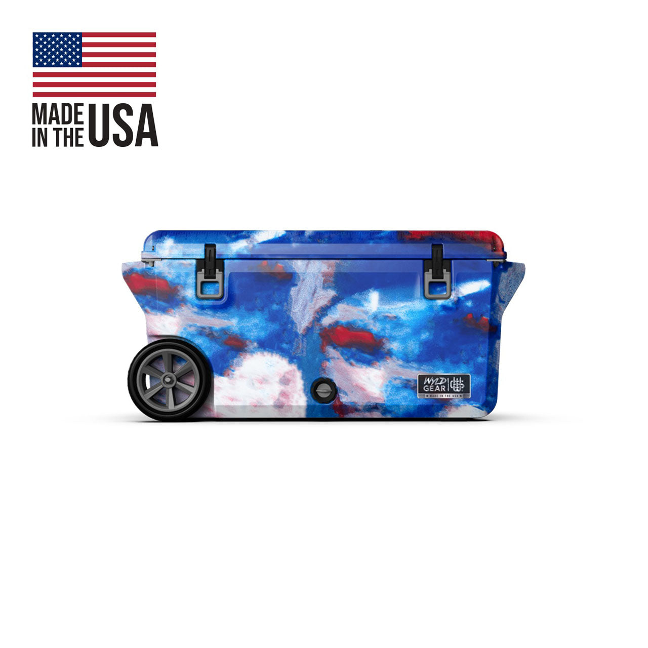 Wyld Gear 75QT Cooler, red/white/blue