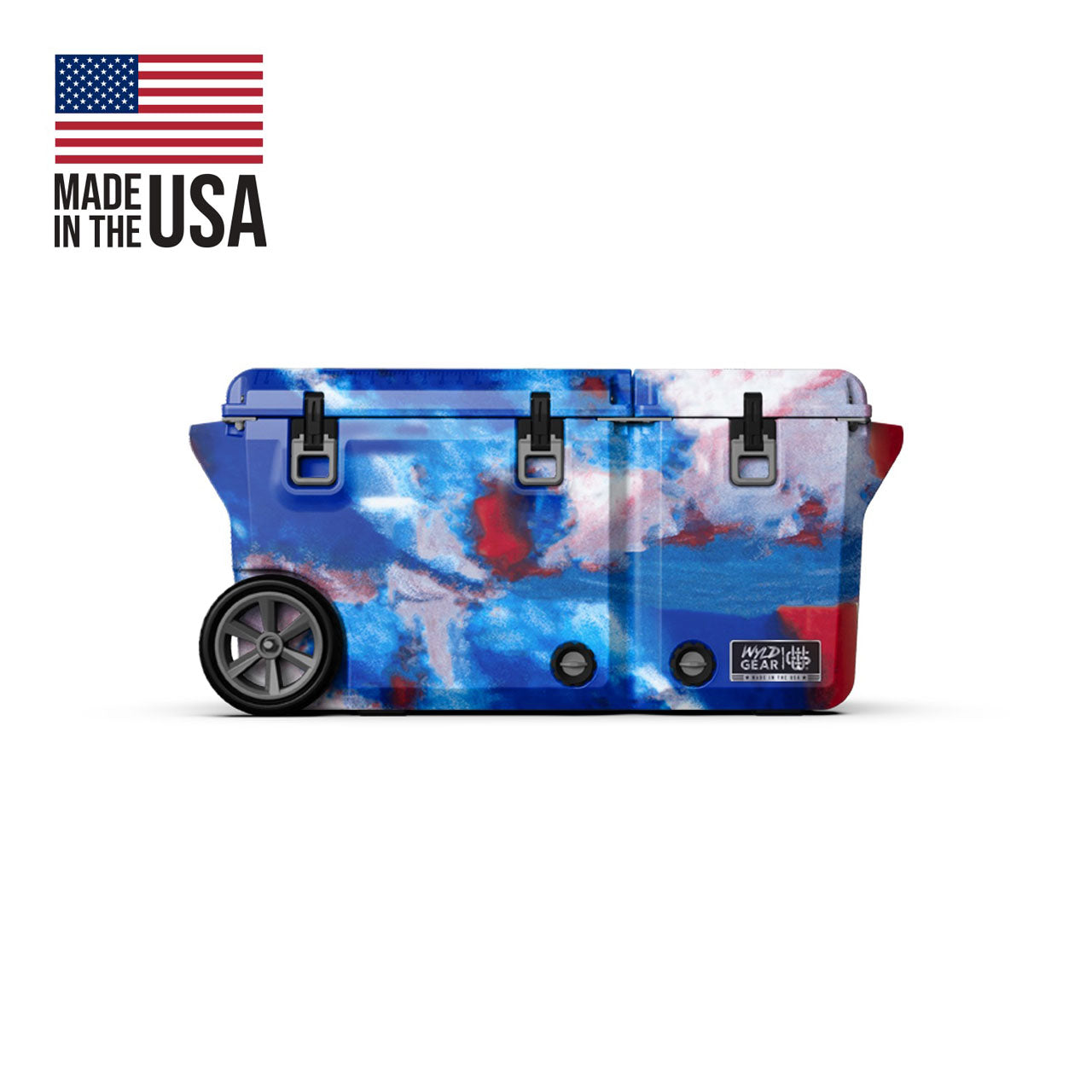 Wyld Gear 90QT Divided Cooler, red/white/blue