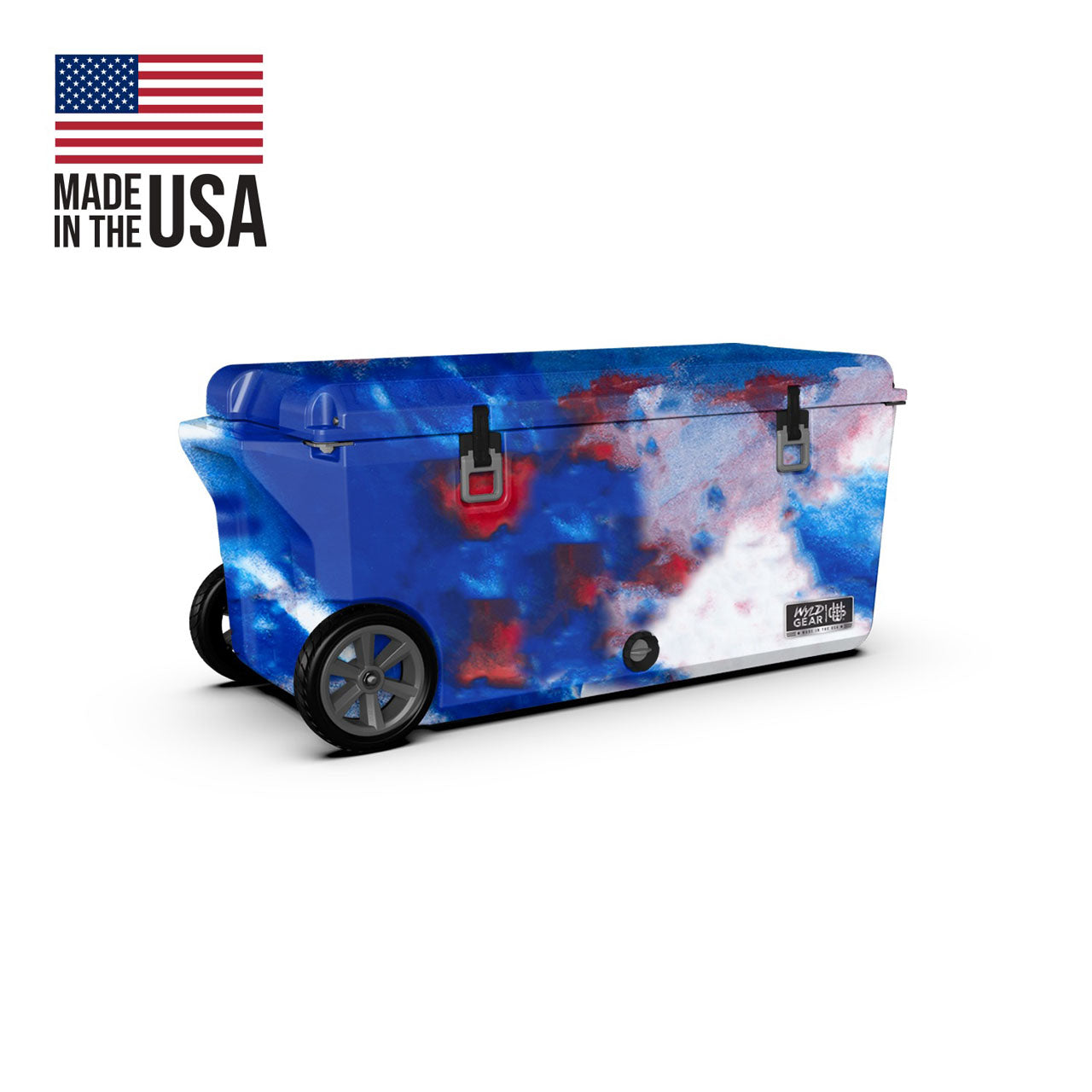 Wyld Gear 110QT Cooler, red/white/blue