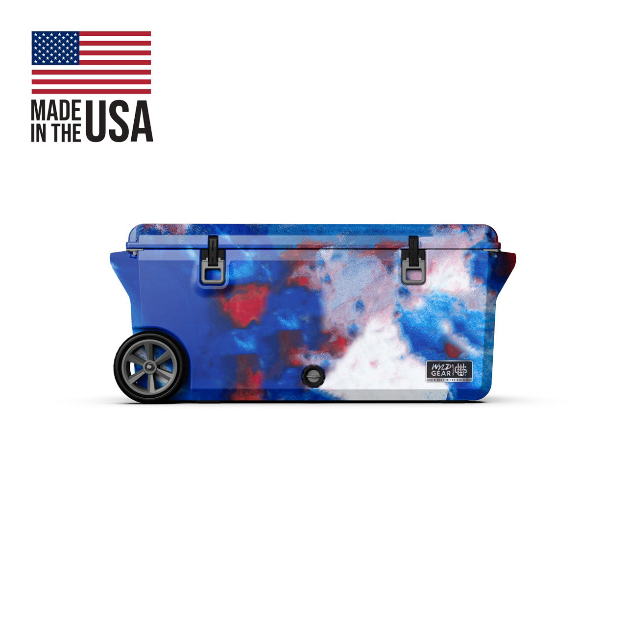 Wyld Gear 110QT Cooler, red/white/blue