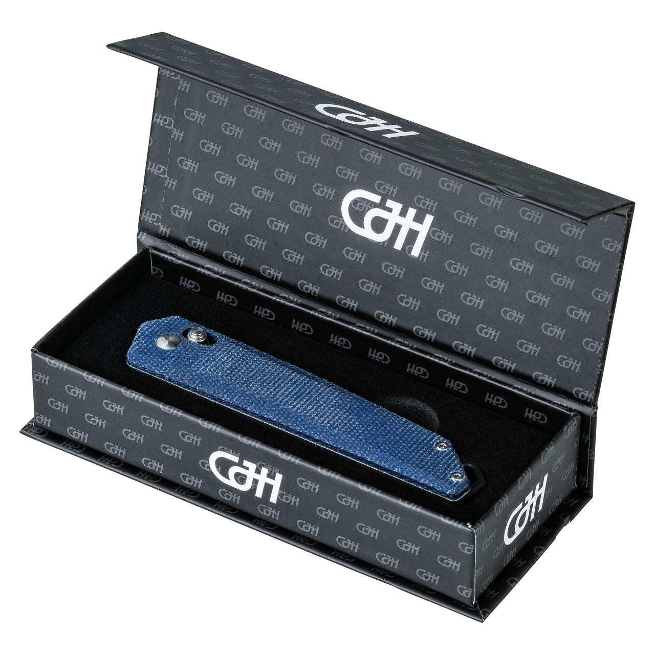 Herbertz CJH Einhandmesser, Micarta, blau