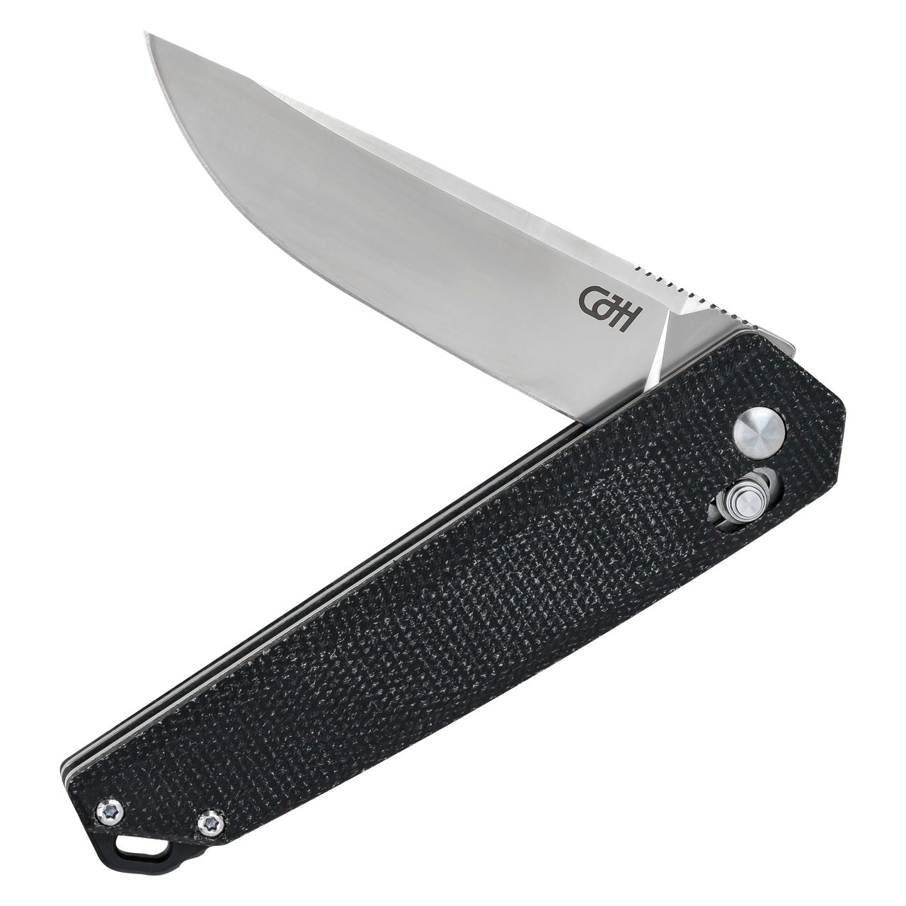 Herbertz CJH Einhandmesser, Micarta, schwarz