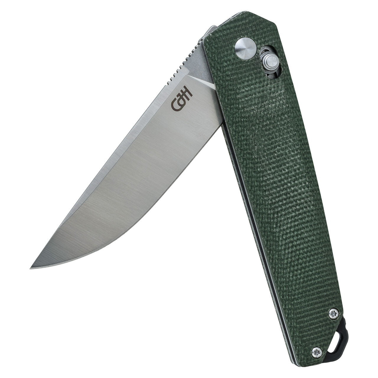 Herbertz CJH Einhandmesser, Micarta, grün