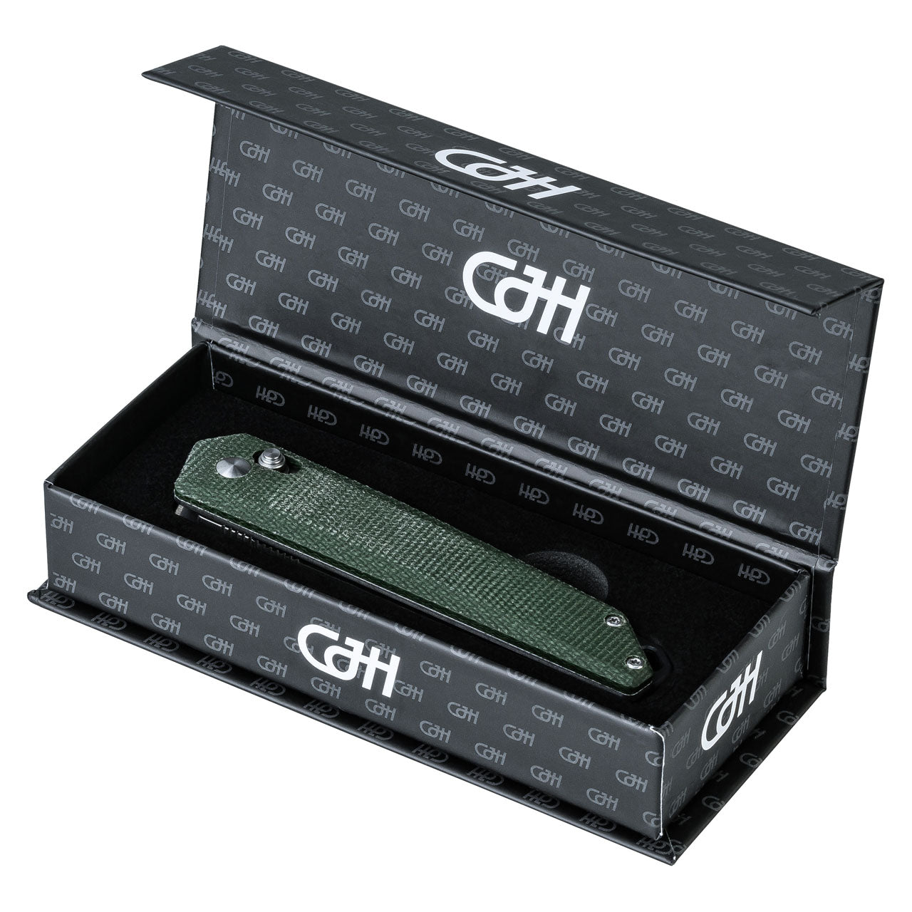 Herbertz CJH Einhandmesser, Micarta, grün