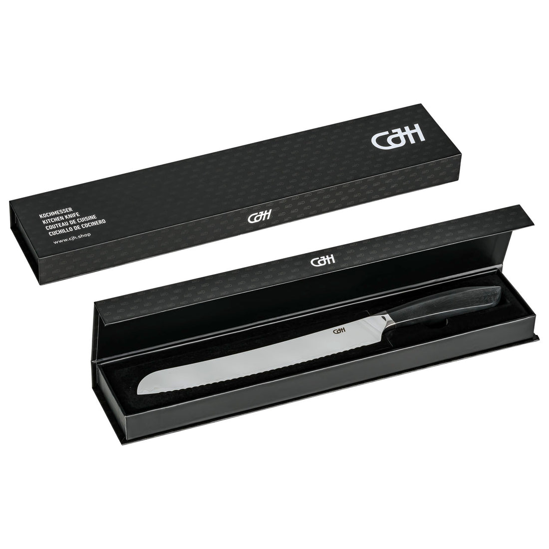 Herbertz CJH Brotmesser, 3-Lagen Stahl, G10