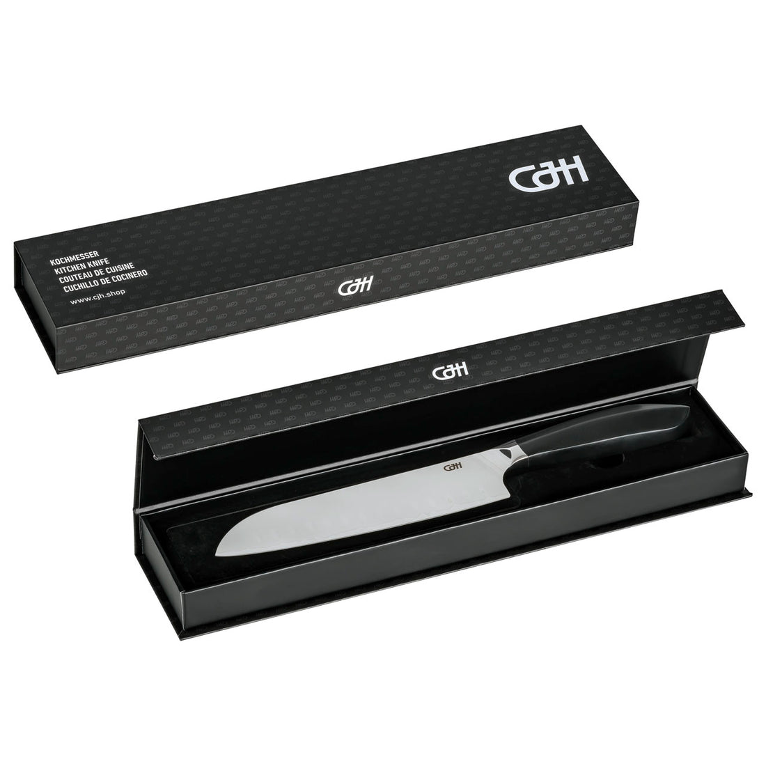 Herbertz CJH Santoku-Messer groß, 3-Lagen Stahl, G10