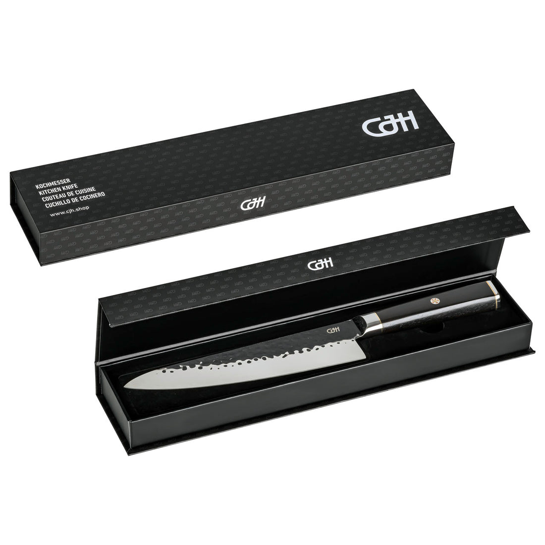 Herbertz CJH Kochmesser, 67-Lagen Damast, Ebenholz, Delbergia melanoxylon