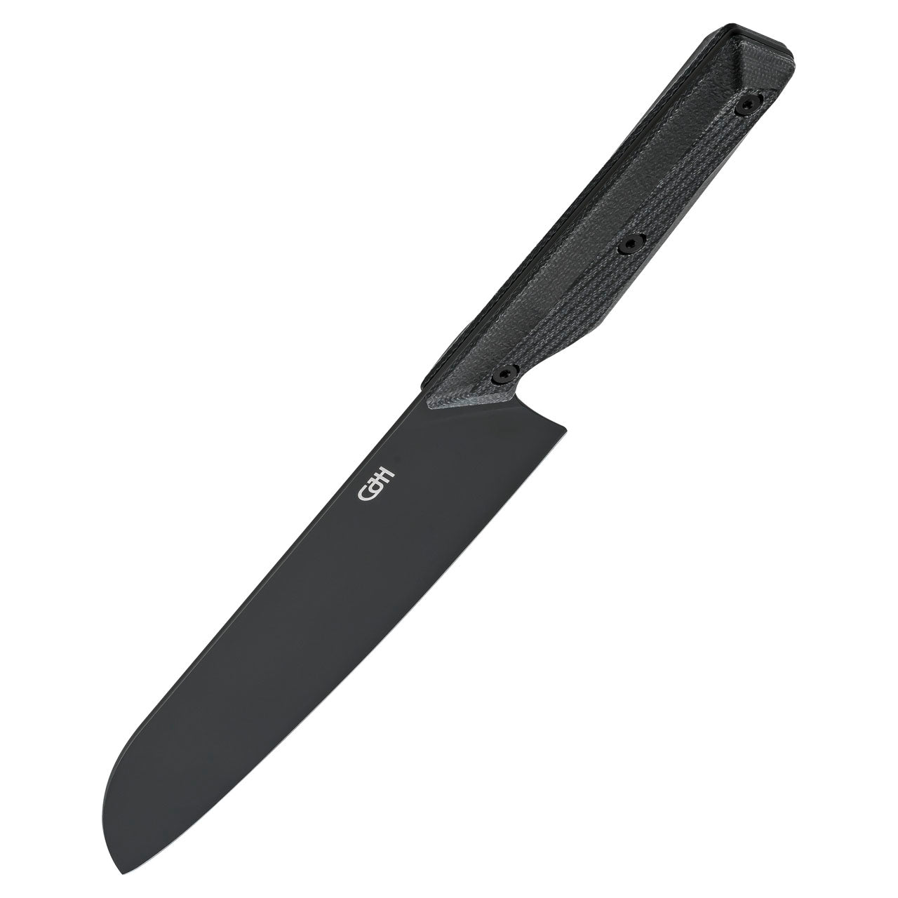 Herbertz CJH Santoku-Messer groß, VG10 Stahl, Micarta, schwarz