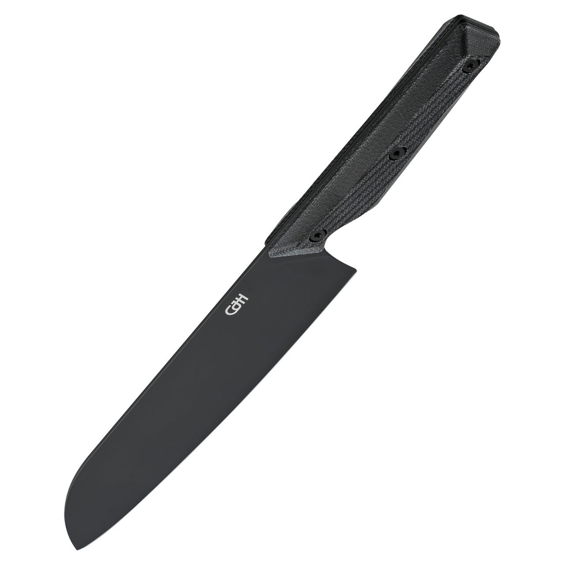 Herbertz CJH Santoku-Messer groß, VG10 Stahl, Micarta, schwarz
