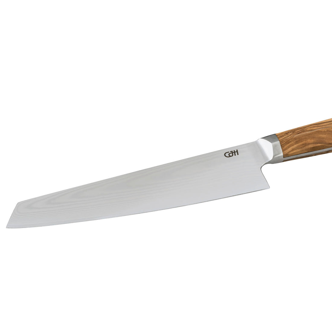 Herbertz CJH Kiritsuke-Messer groß, 67-Lagen Damast, Olivenholz