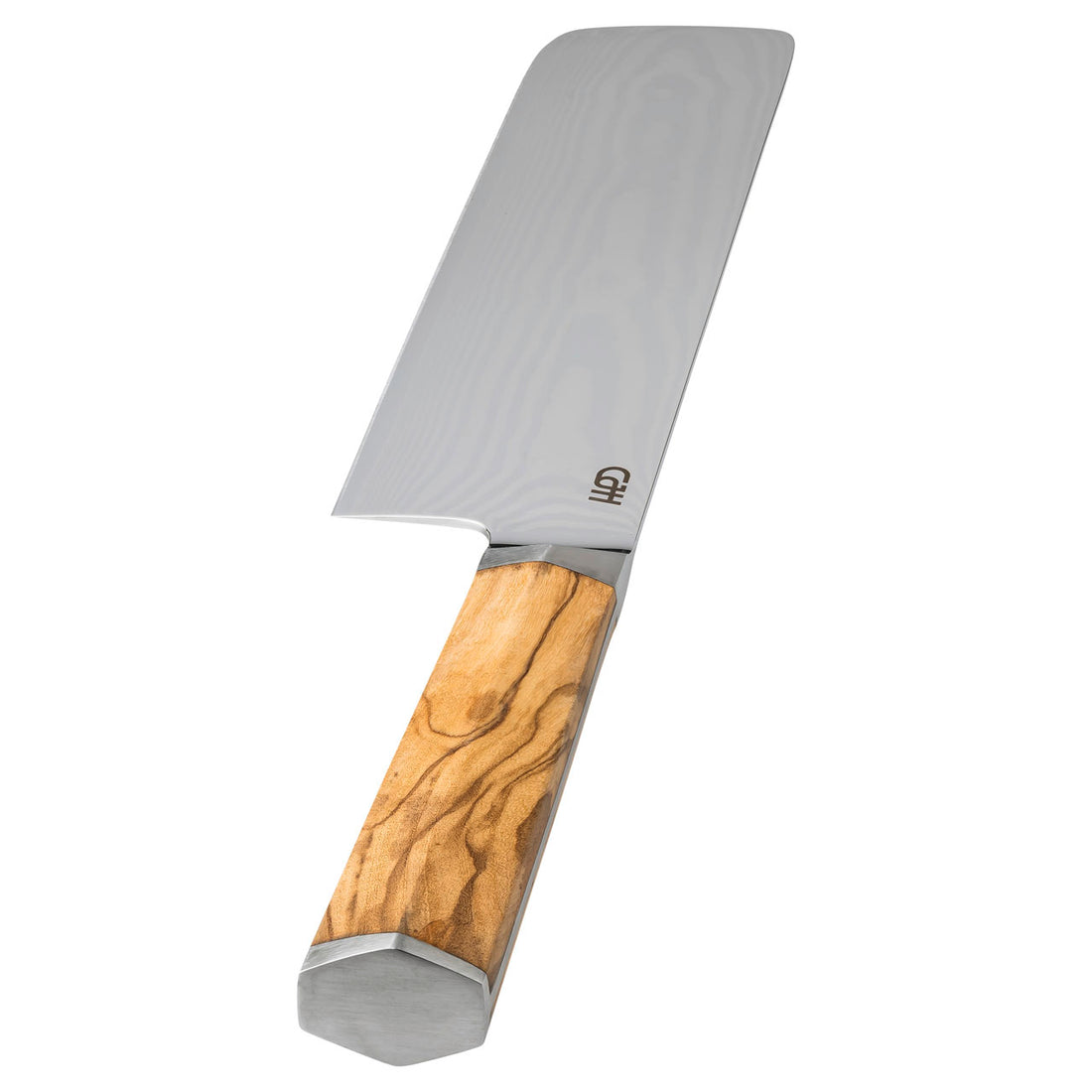 Herbertz CJH Hackmesser, 67-Lagen Damast, Olivenholz