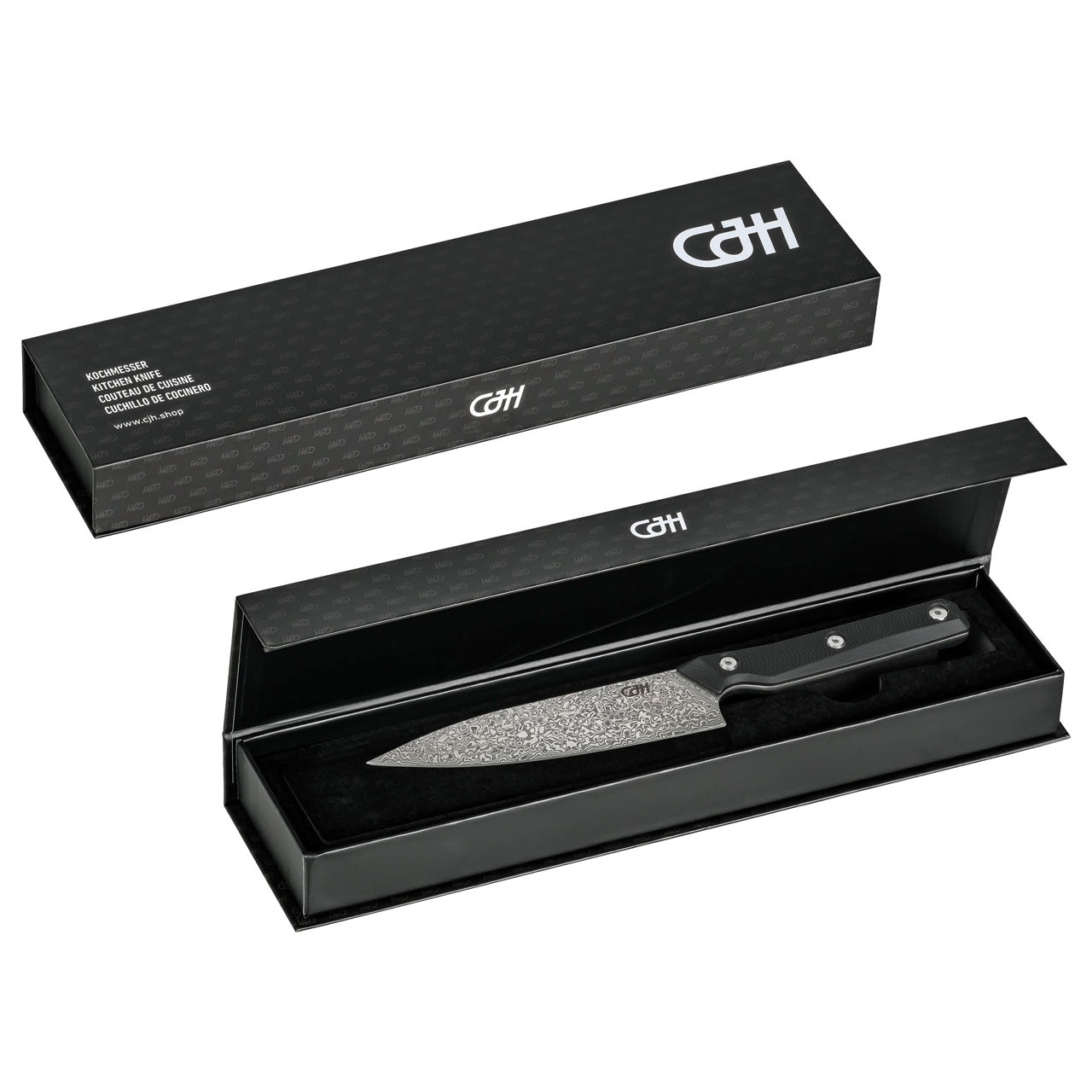Herbertz CJH Kochmesser klein, 110-Lagen Damast, G10