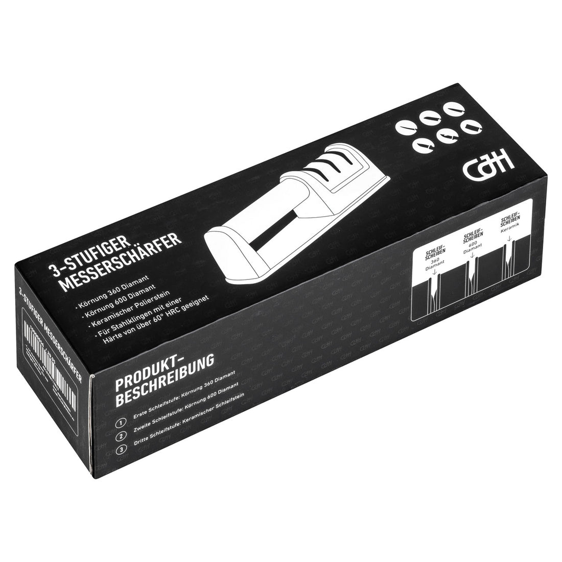 Herbertz CJH Messerschärfer, 3-stufig