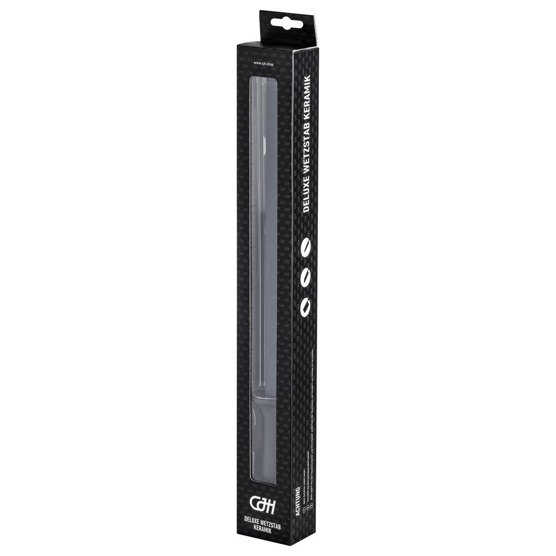 Herbertz CJH Wetzstab Keramik 12", schwarz, oval