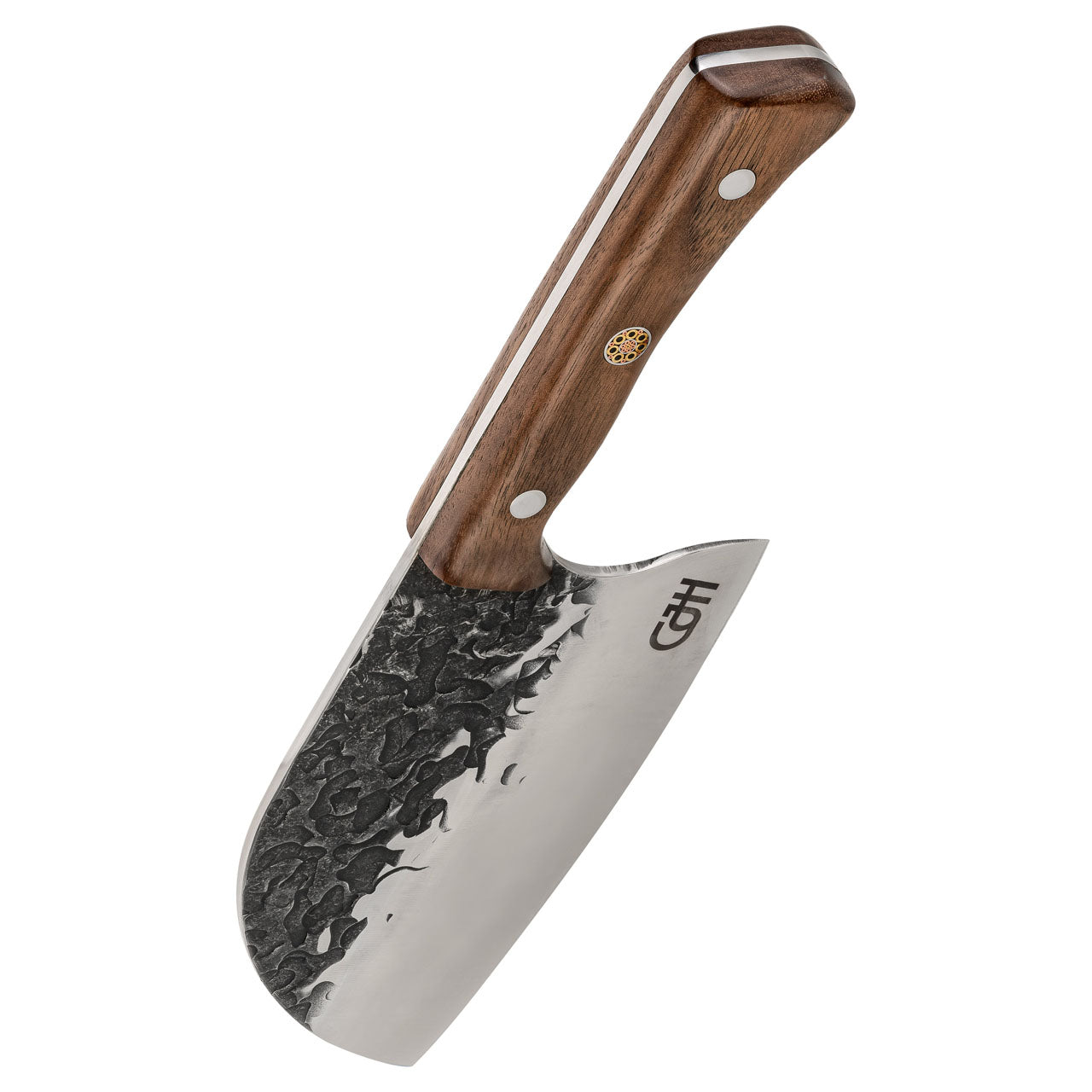 Herbertz CJH Outdoor Koch- und Hackmesser, Walnussholz