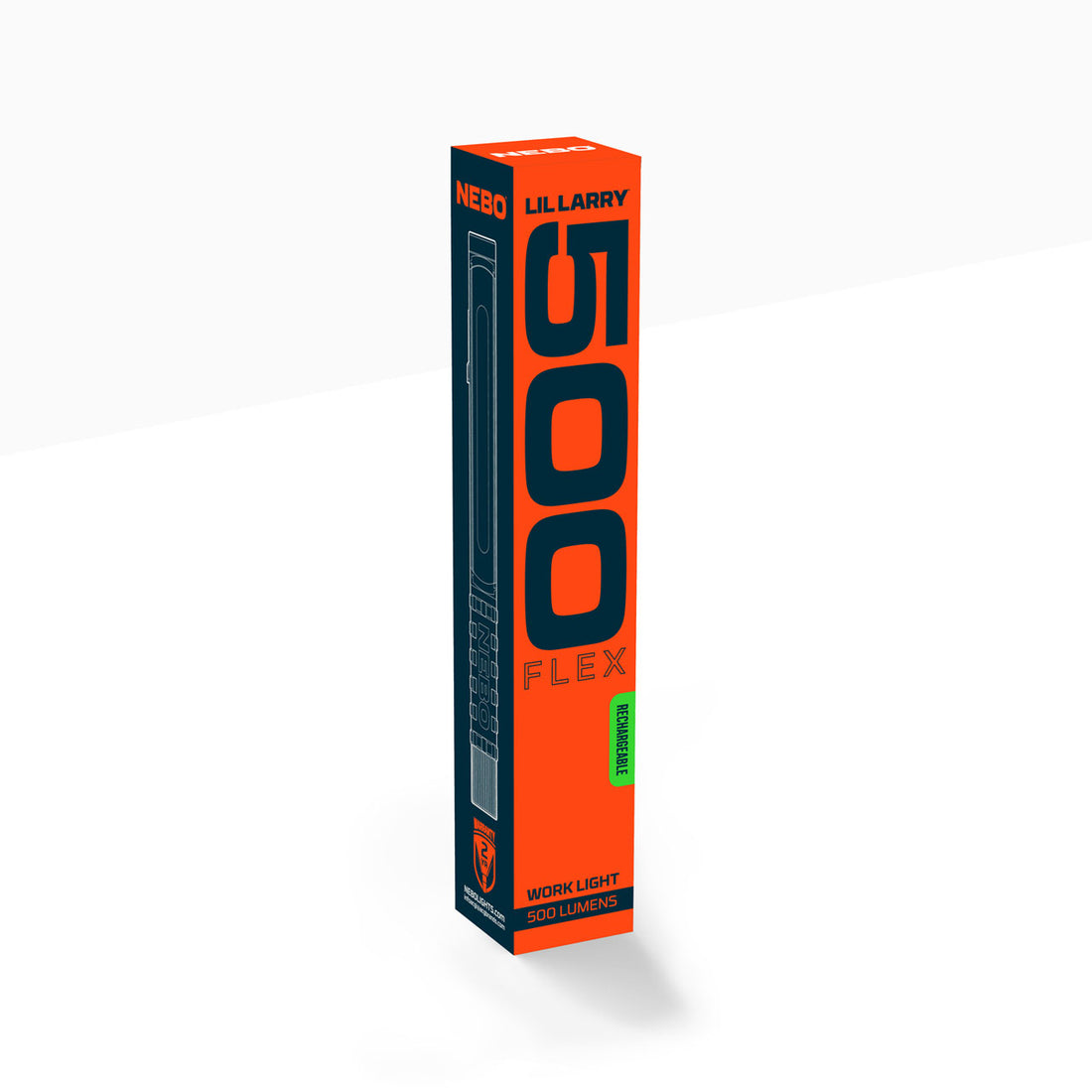 Nebo LIL LARRY 500 FLEX LED-Arbeitslampe, Blister