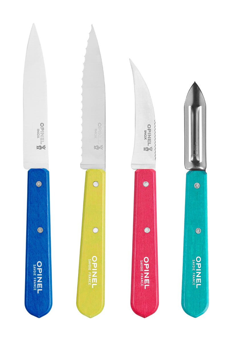 Opinel LES ESSENTIELS, bunt, 4- teilig