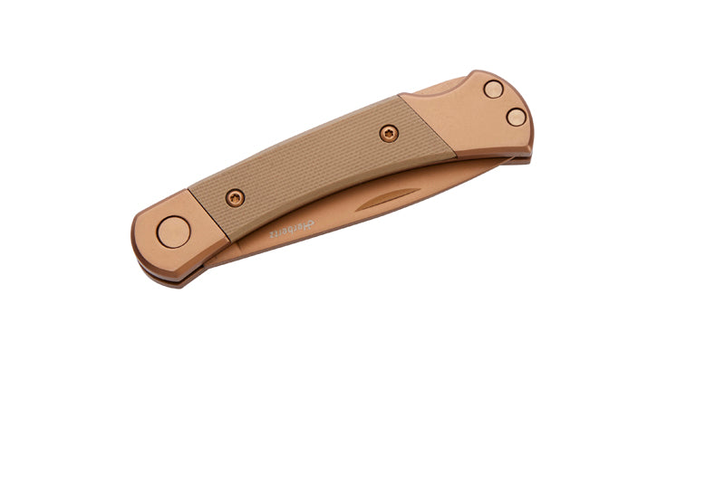 Herbertz Taschenmesser Titanbeschichtung Rosengold D2, Small, Sand