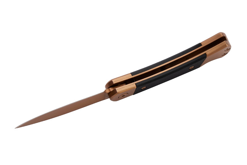 Herbertz Taschenmesser Titanbeschichtung Rosengold D2, Small, Black