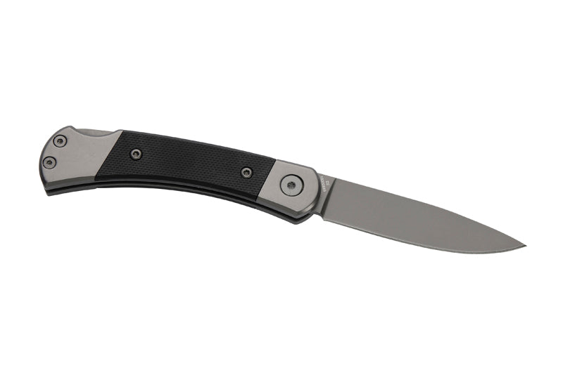 Herbertz Taschenmesser Titanbeschichtung Grey D2, Small, Black