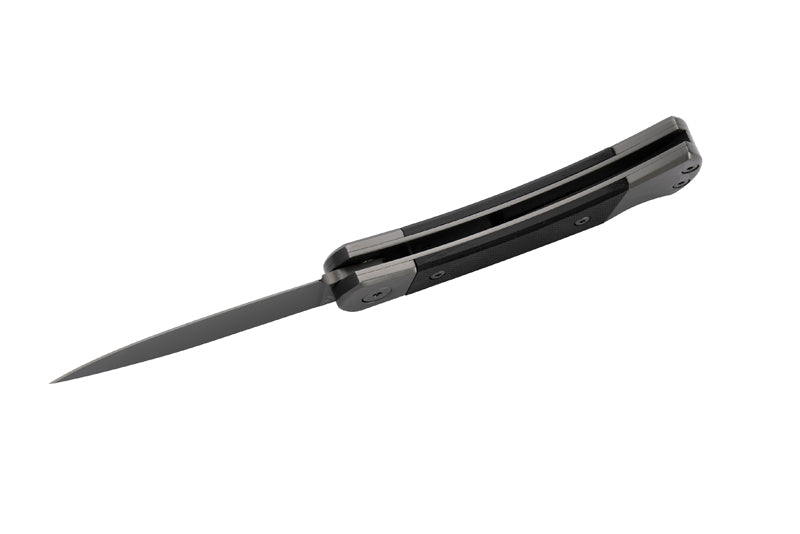 Herbertz Taschenmesser Titanbeschichtung Grey D2, Small, Black