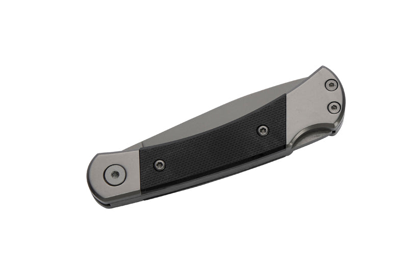 Herbertz Taschenmesser Titanbeschichtung Grey D2, Small, Black