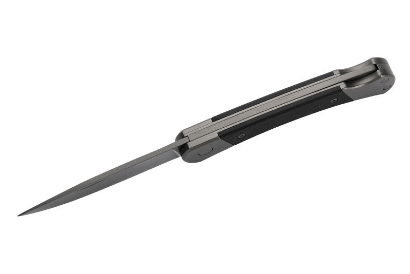 Herbertz Taschenmesser Titanbeschichtung Grey D2, Medium, Black