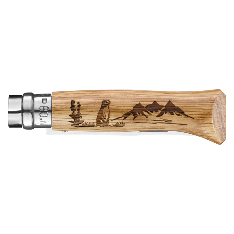 Opinel No 08 ANIMALIA, Murmeltier