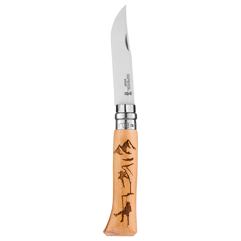 Opinel No 08 GRAVURE CLIMBING, Buchenholz