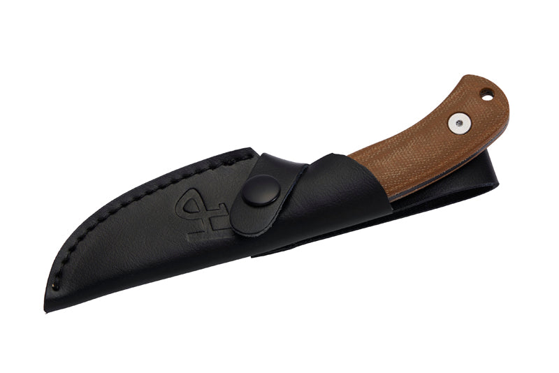 Herbertz Gürtelmesser D2, braun micarta