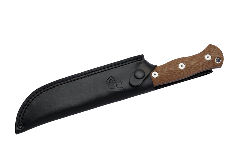 Herbertz Outdoor- und Survivalmesser D2, desert Micarta