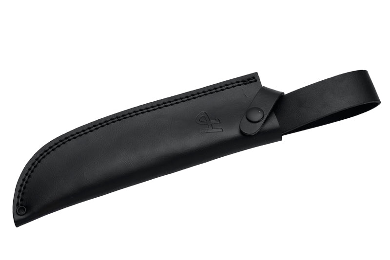 Herbertz Bushcraft- und Survivalmesser D2, schwarz micarta