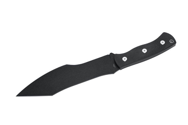 Herbertz Bushcraft- und Survivalmesser D2, schwarz micarta