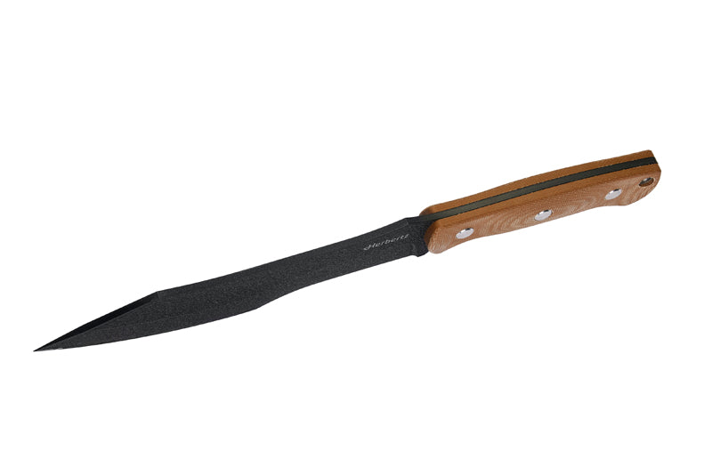 Herbertz Bushcraft- und Survivalmesser D2, desert micarta