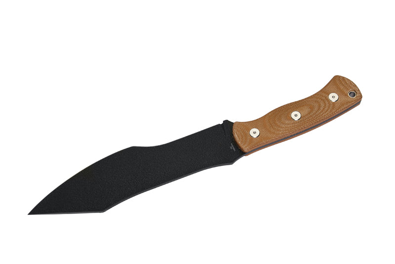 Herbertz Bushcraft- und Survivalmesser D2, desert micarta