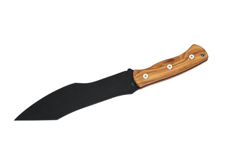 Herbertz Bushcraft- und Survivalmesser D2, Olivenholz