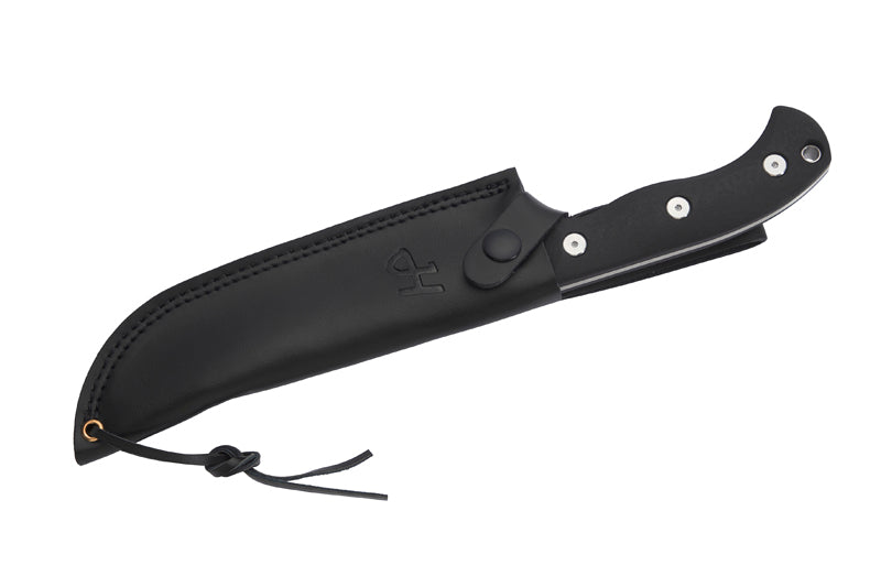 Herbertz Camp- und Outdoormesser D2, schwarz G10