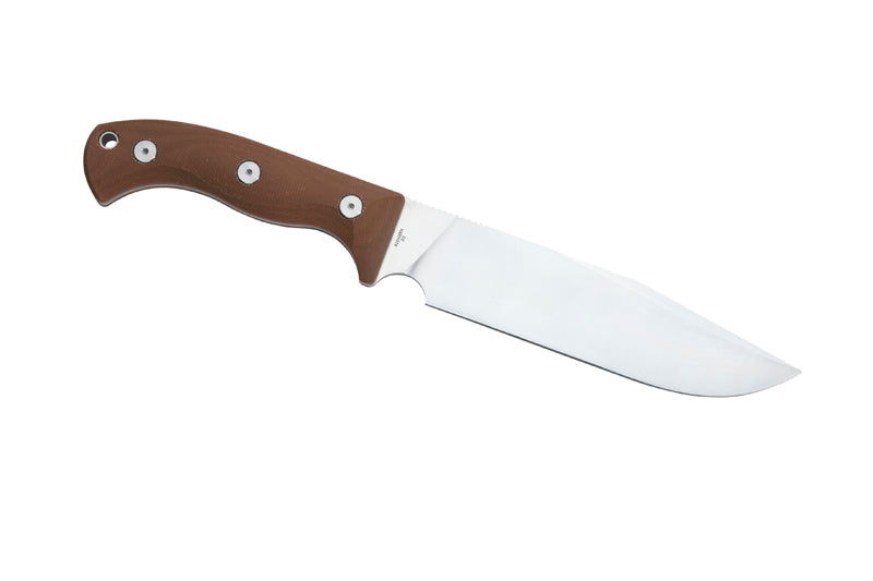 Herbertz Camp- und Outdoormesser D2, desert Micarta