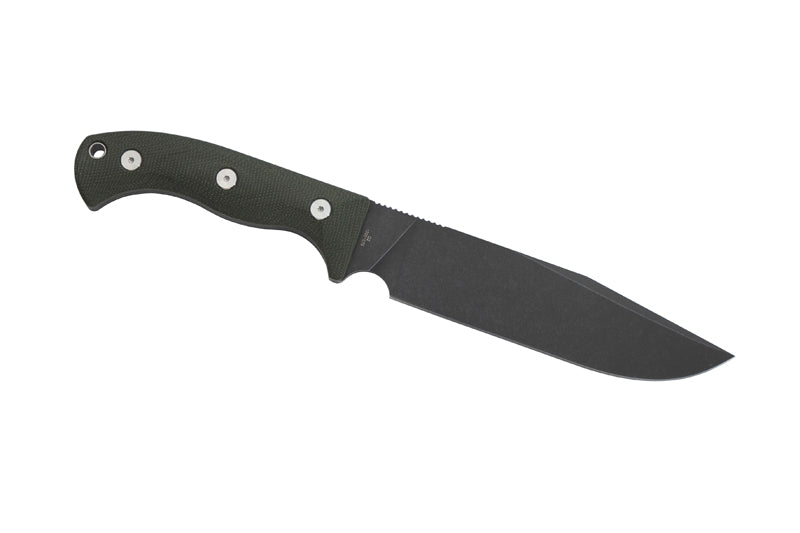 Herbertz Camp- und Outdoormesser D2, grün Micarta