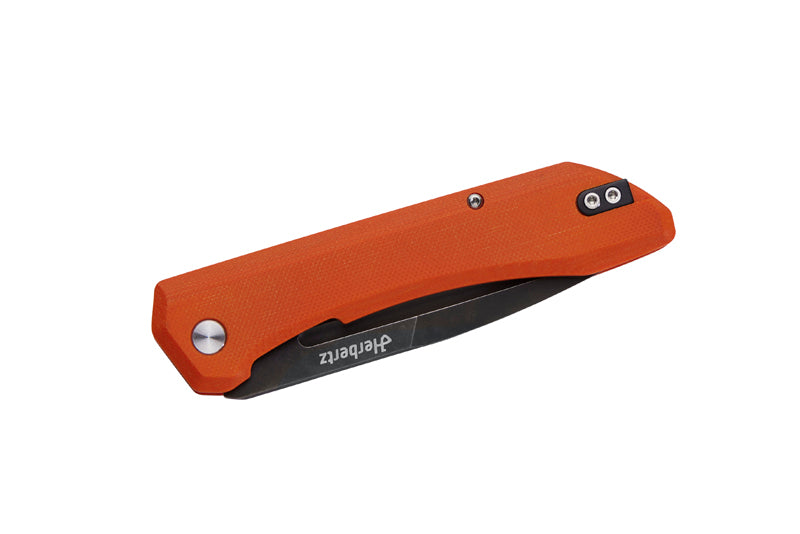 Herbertz Outdoor-Taschenmesser Liner Lock, orange Micarta