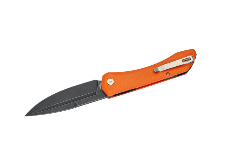 Herbertz Outdoor-Taschenmesser Liner Lock, orange Micarta